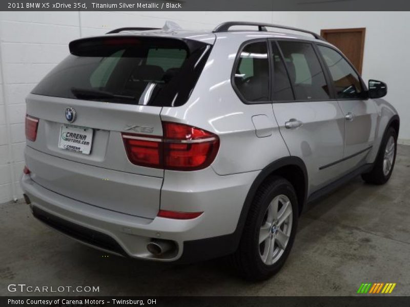 Titanium Silver Metallic / Black 2011 BMW X5 xDrive 35d