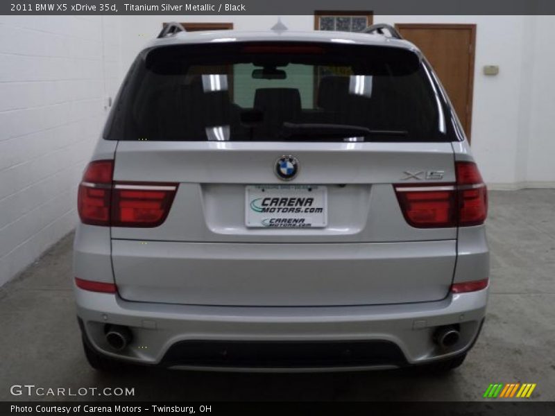 Titanium Silver Metallic / Black 2011 BMW X5 xDrive 35d