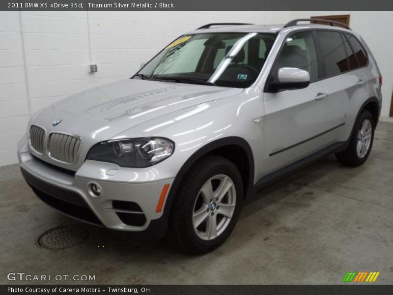 Titanium Silver Metallic / Black 2011 BMW X5 xDrive 35d