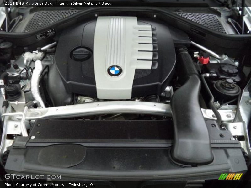 Titanium Silver Metallic / Black 2011 BMW X5 xDrive 35d