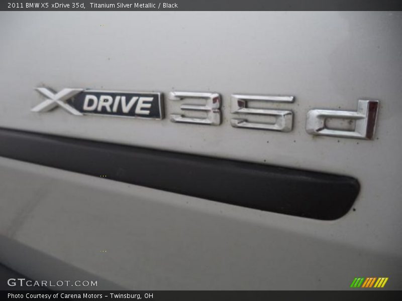 Titanium Silver Metallic / Black 2011 BMW X5 xDrive 35d