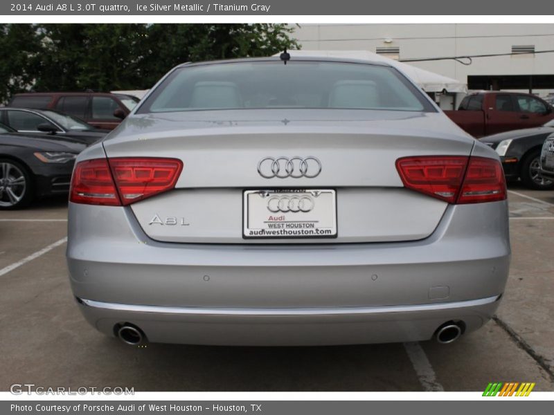 Ice Silver Metallic / Titanium Gray 2014 Audi A8 L 3.0T quattro