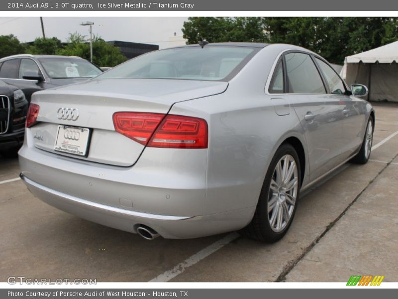 Ice Silver Metallic / Titanium Gray 2014 Audi A8 L 3.0T quattro