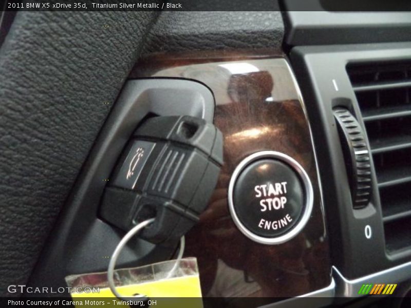 Titanium Silver Metallic / Black 2011 BMW X5 xDrive 35d
