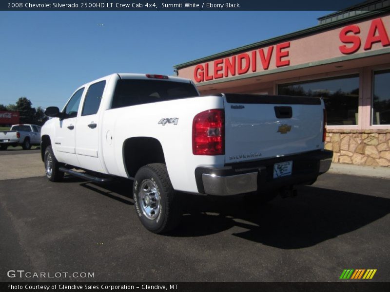 Summit White / Ebony Black 2008 Chevrolet Silverado 2500HD LT Crew Cab 4x4