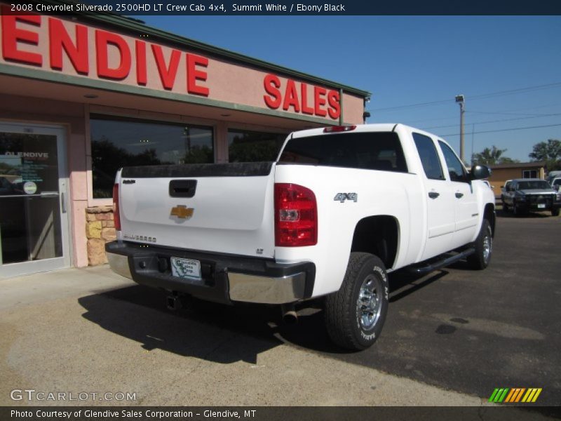 Summit White / Ebony Black 2008 Chevrolet Silverado 2500HD LT Crew Cab 4x4