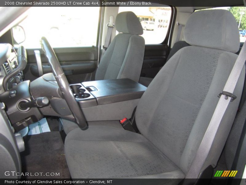 Summit White / Ebony Black 2008 Chevrolet Silverado 2500HD LT Crew Cab 4x4