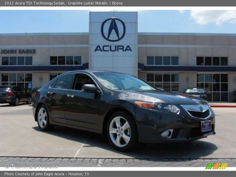 Graphite Luster Metallic / Ebony 2012 Acura TSX Technology Sedan