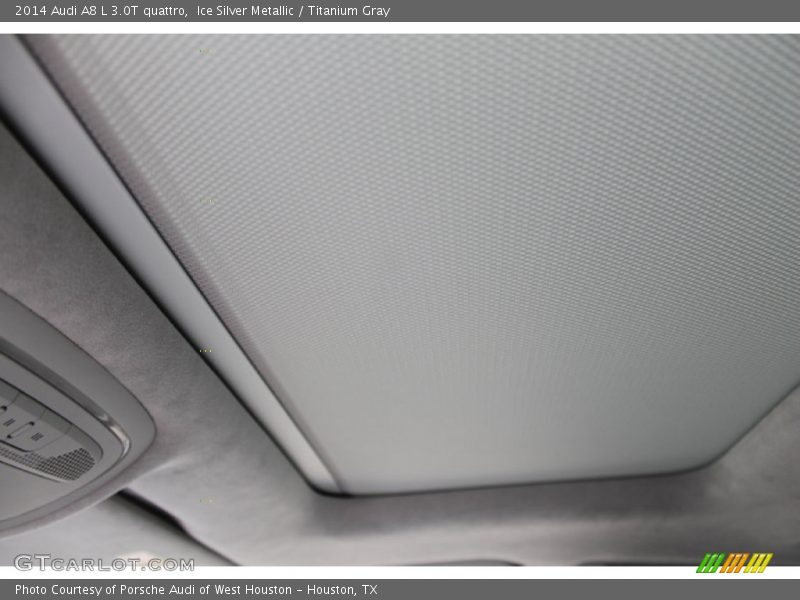 Ice Silver Metallic / Titanium Gray 2014 Audi A8 L 3.0T quattro