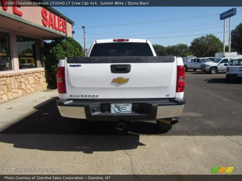 Summit White / Ebony Black 2008 Chevrolet Silverado 2500HD LT Crew Cab 4x4