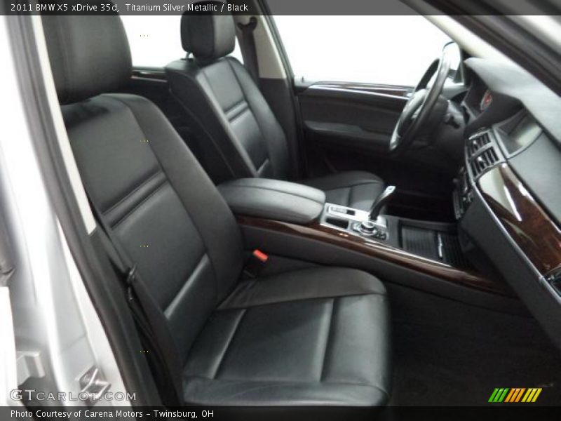 Titanium Silver Metallic / Black 2011 BMW X5 xDrive 35d