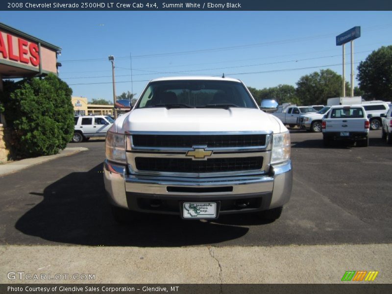 Summit White / Ebony Black 2008 Chevrolet Silverado 2500HD LT Crew Cab 4x4