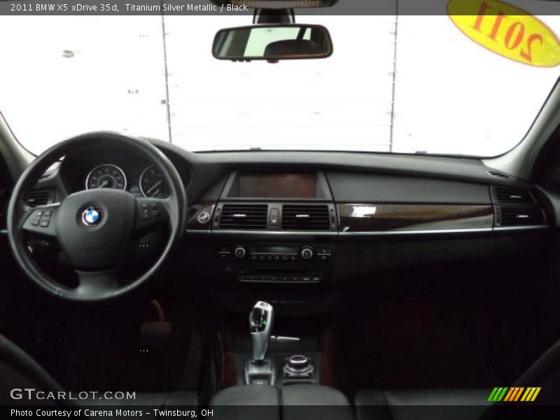 Titanium Silver Metallic / Black 2011 BMW X5 xDrive 35d