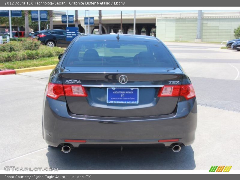 Graphite Luster Metallic / Ebony 2012 Acura TSX Technology Sedan