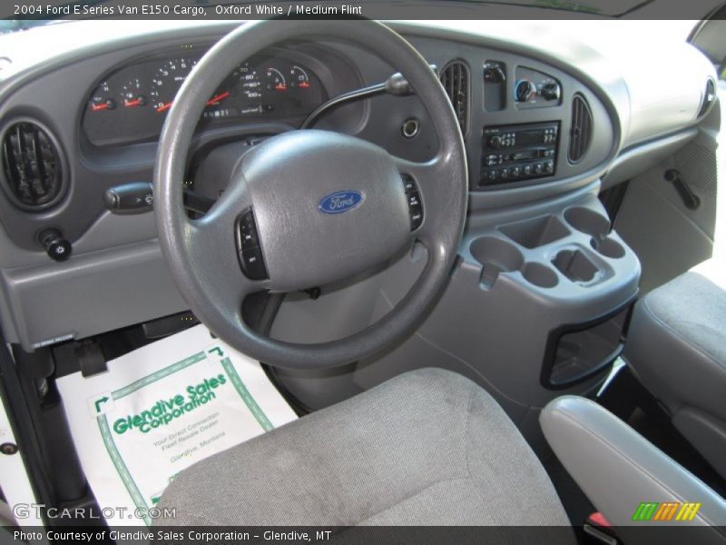 Oxford White / Medium Flint 2004 Ford E Series Van E150 Cargo