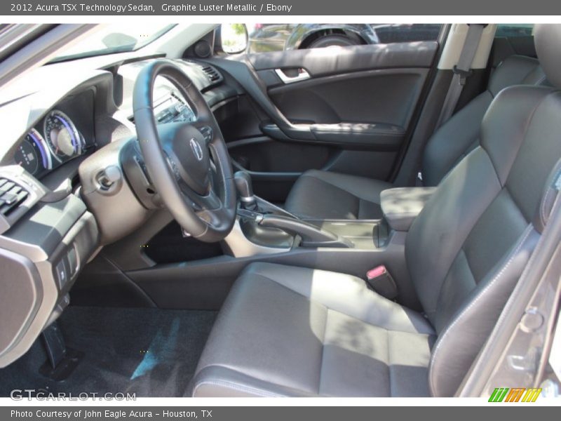 Graphite Luster Metallic / Ebony 2012 Acura TSX Technology Sedan