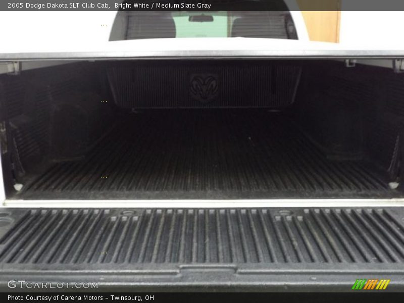 Bright White / Medium Slate Gray 2005 Dodge Dakota SLT Club Cab