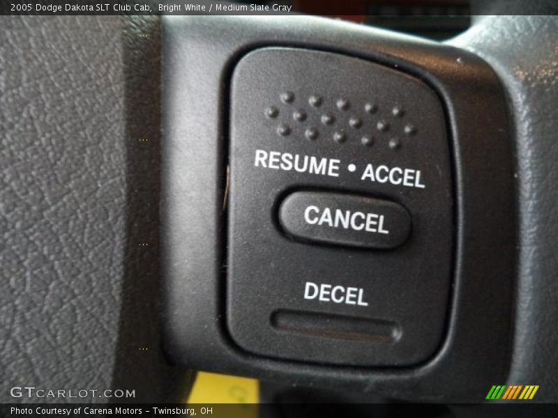 Bright White / Medium Slate Gray 2005 Dodge Dakota SLT Club Cab