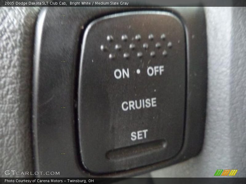 Bright White / Medium Slate Gray 2005 Dodge Dakota SLT Club Cab