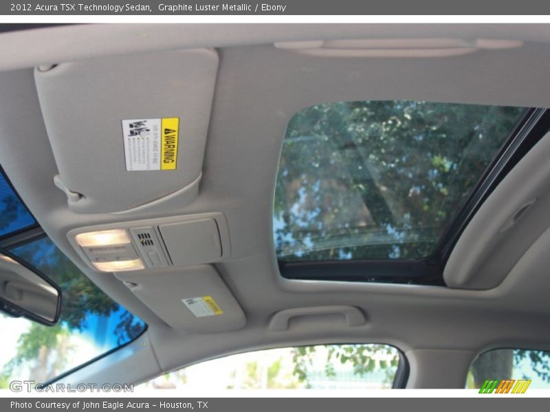 Graphite Luster Metallic / Ebony 2012 Acura TSX Technology Sedan