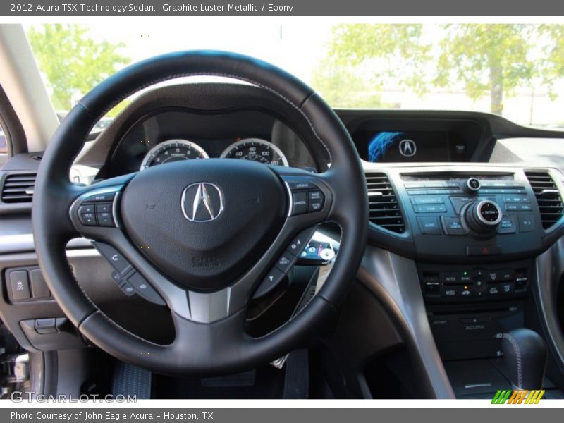 Graphite Luster Metallic / Ebony 2012 Acura TSX Technology Sedan