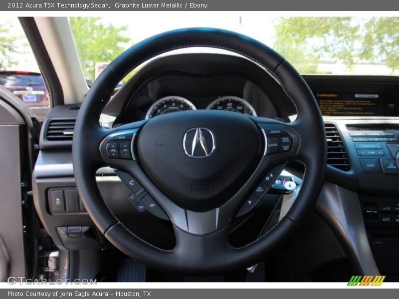 Graphite Luster Metallic / Ebony 2012 Acura TSX Technology Sedan