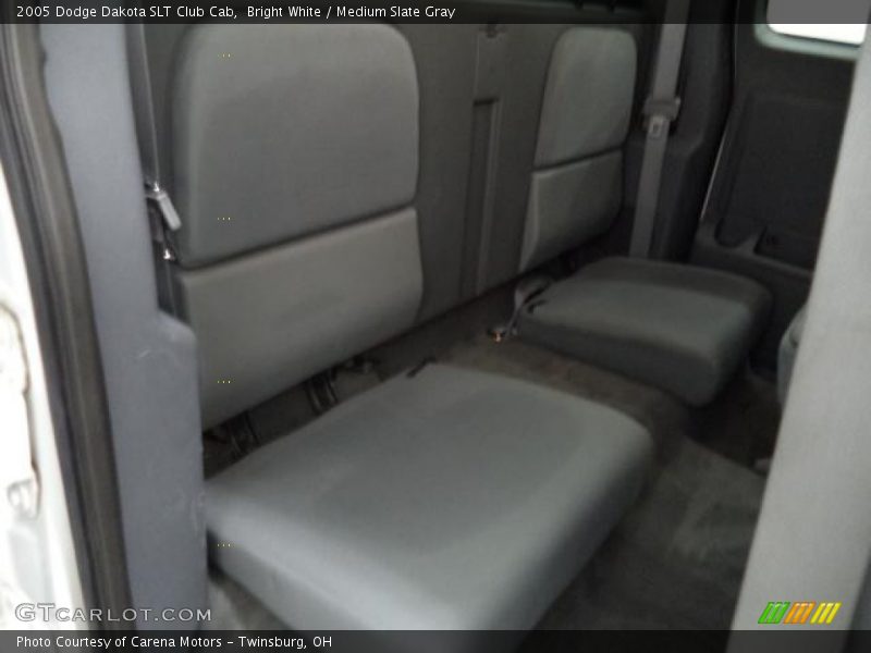 Bright White / Medium Slate Gray 2005 Dodge Dakota SLT Club Cab