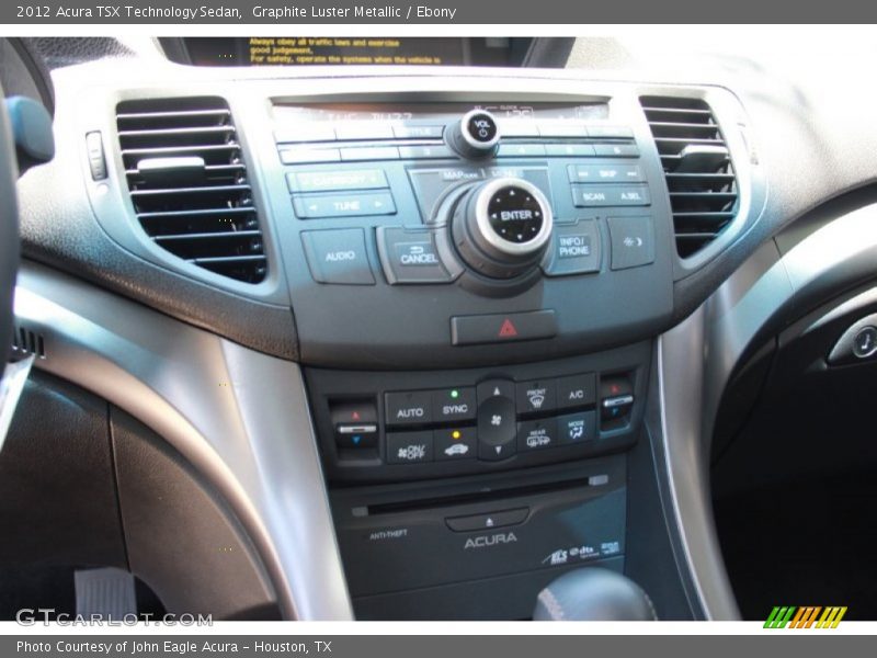 Graphite Luster Metallic / Ebony 2012 Acura TSX Technology Sedan