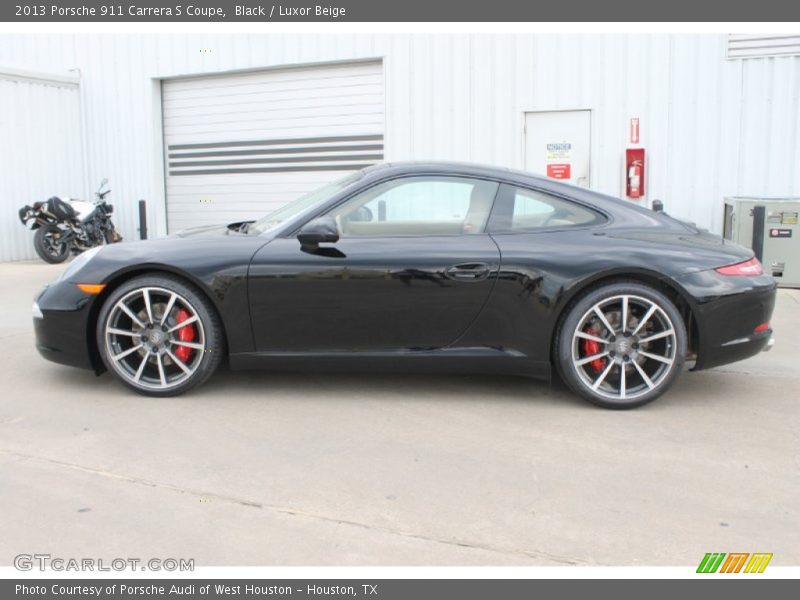 Black / Luxor Beige 2013 Porsche 911 Carrera S Coupe