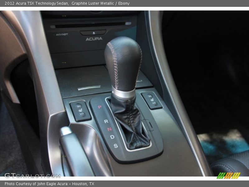 Graphite Luster Metallic / Ebony 2012 Acura TSX Technology Sedan