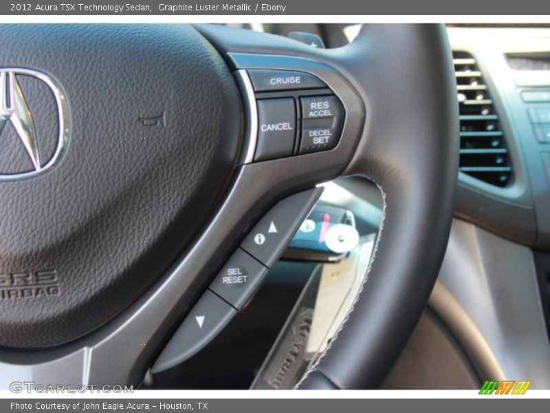 Graphite Luster Metallic / Ebony 2012 Acura TSX Technology Sedan