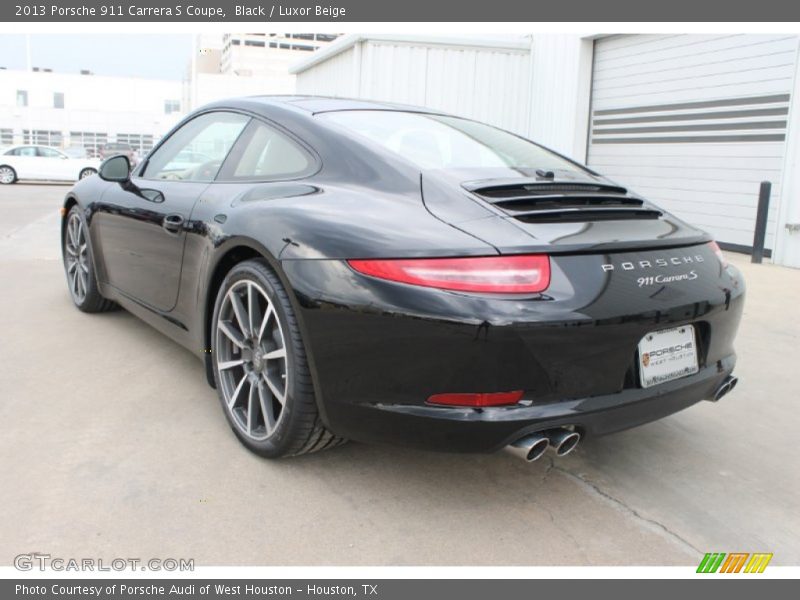 Black / Luxor Beige 2013 Porsche 911 Carrera S Coupe