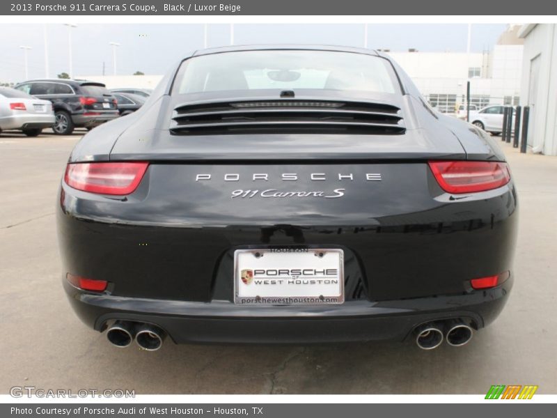 Black / Luxor Beige 2013 Porsche 911 Carrera S Coupe