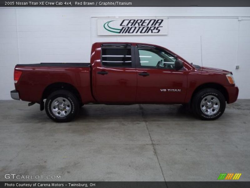 Red Brawn / Graphite/Titanium 2005 Nissan Titan XE Crew Cab 4x4