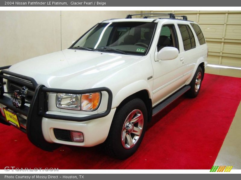Glacier Pearl / Beige 2004 Nissan Pathfinder LE Platinum