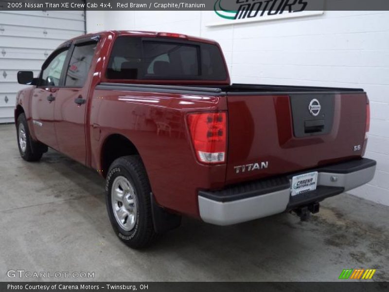 Red Brawn / Graphite/Titanium 2005 Nissan Titan XE Crew Cab 4x4