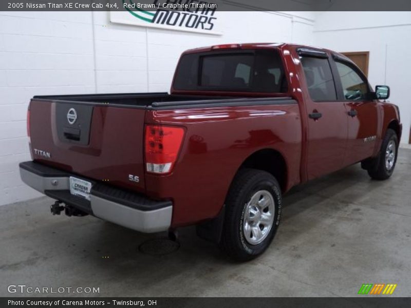 Red Brawn / Graphite/Titanium 2005 Nissan Titan XE Crew Cab 4x4
