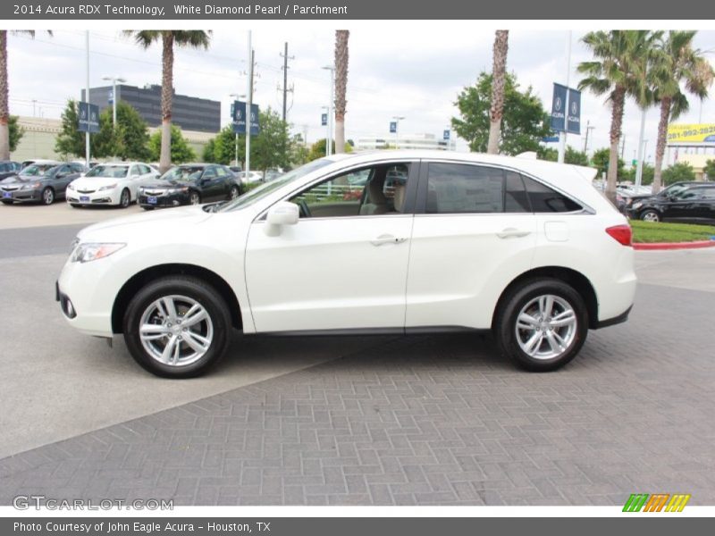 White Diamond Pearl / Parchment 2014 Acura RDX Technology