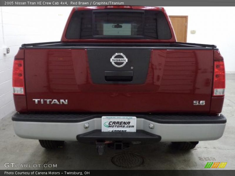 Red Brawn / Graphite/Titanium 2005 Nissan Titan XE Crew Cab 4x4
