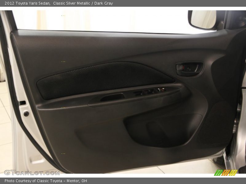 Classic Silver Metallic / Dark Gray 2012 Toyota Yaris Sedan