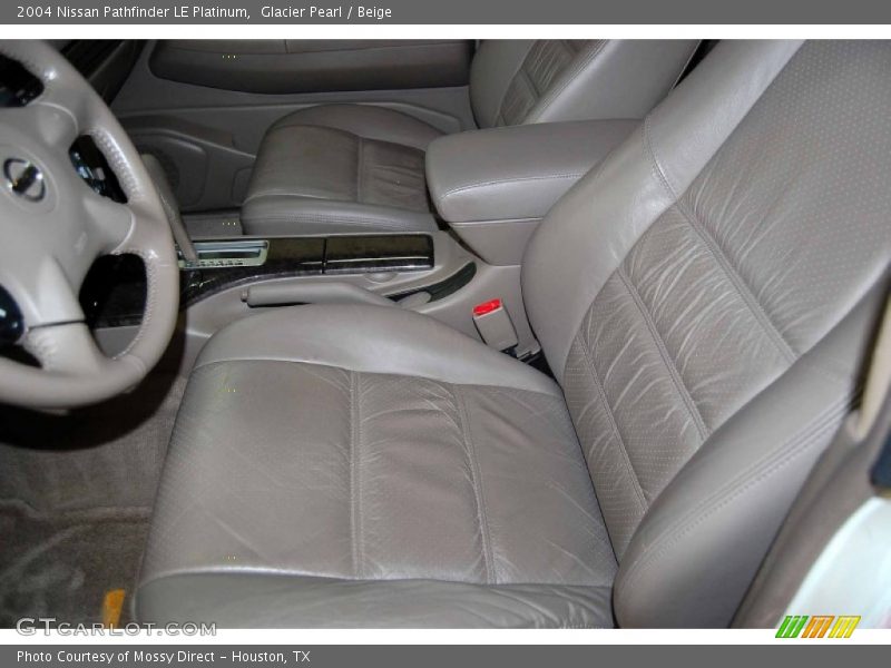 Glacier Pearl / Beige 2004 Nissan Pathfinder LE Platinum