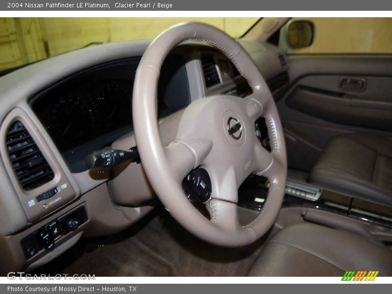 Glacier Pearl / Beige 2004 Nissan Pathfinder LE Platinum