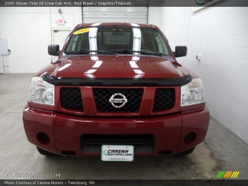 Red Brawn / Graphite/Titanium 2005 Nissan Titan XE Crew Cab 4x4