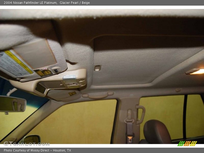 Glacier Pearl / Beige 2004 Nissan Pathfinder LE Platinum