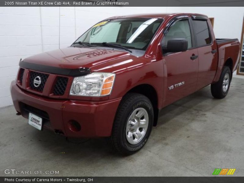Red Brawn / Graphite/Titanium 2005 Nissan Titan XE Crew Cab 4x4