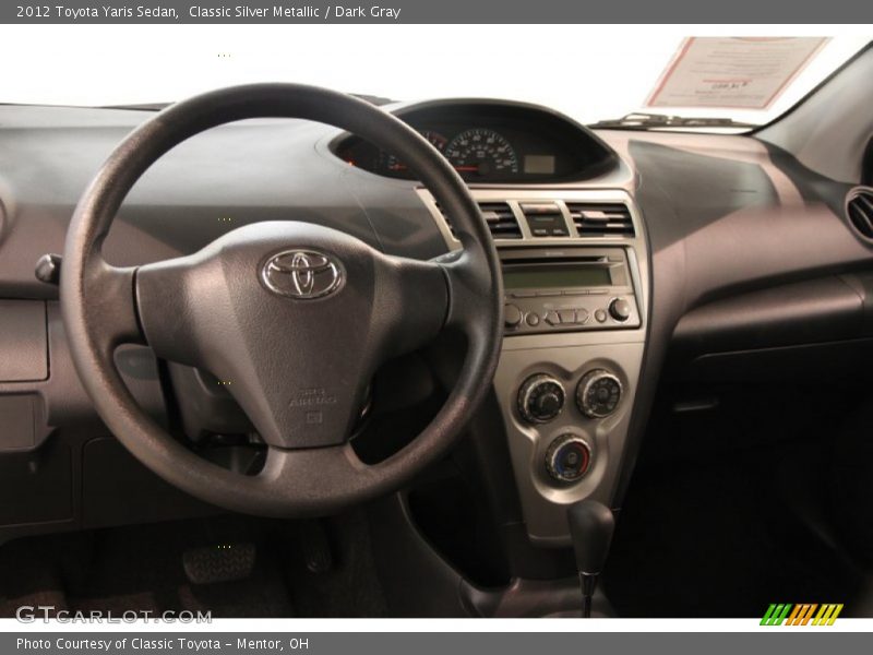 Classic Silver Metallic / Dark Gray 2012 Toyota Yaris Sedan