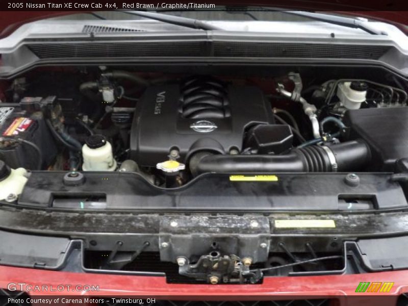 Red Brawn / Graphite/Titanium 2005 Nissan Titan XE Crew Cab 4x4