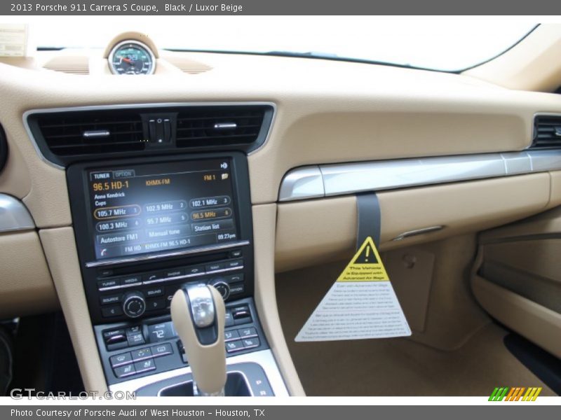 Black / Luxor Beige 2013 Porsche 911 Carrera S Coupe