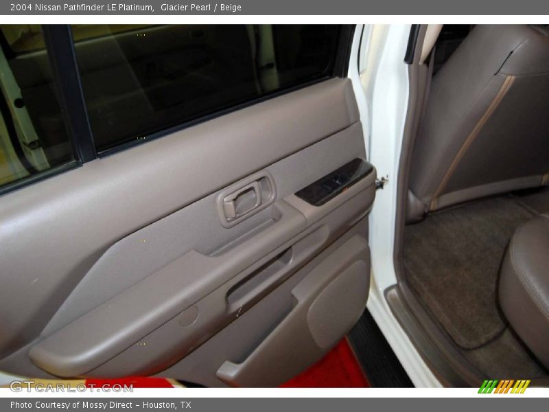 Glacier Pearl / Beige 2004 Nissan Pathfinder LE Platinum