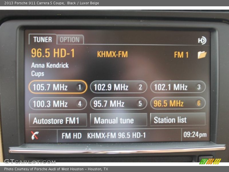 Black / Luxor Beige 2013 Porsche 911 Carrera S Coupe